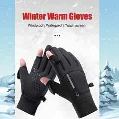Winter Windproof Waterproof Touchscreen Warm Gloves - For Outdoor Sports Enthusiasts, Athletes And Winter Sports Participants - Suitable For Cycling, Fishing, Skiing