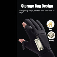 Winter Windproof Waterproof Touchscreen Warm Gloves - For Outdoor Sports Enthusiasts, Athletes And Winter Sports Participants - Suitable For Cycling, Fishing, Skiing