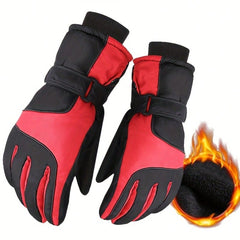Waterproof Warm Ski Gloves, Suitable For Winter Cycling, Skiing, E-Bike Riding, Thick Outdoor Gloves, Winter Gloves