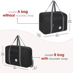 Foldable Ladies Carry on Luggage for Spirit Airlines Personal Item Bag 18x14x8 Travel Duffle Bag Under Seat