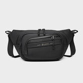 Men's Portable Waist Bag Simple Casual Adjustable Large Capacity Waterproof Belt Messenger Bag