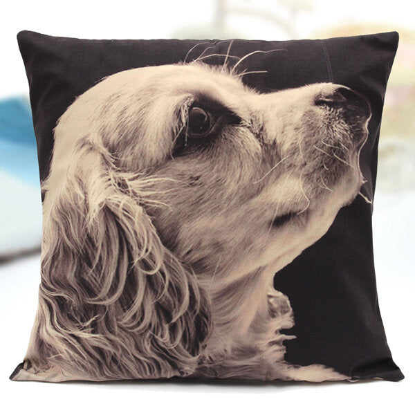 Vivid 3D Animal Short Plush Throw Pillow Case Home Sofa Car Cushion Cover