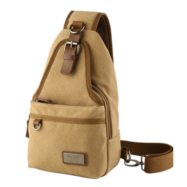 Men Canvas Retro Casual Crossbody Chest Outdoor Sports Shoulder Bag