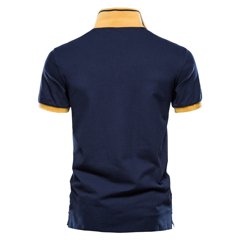 100% Cotton Badge Embroidery Polo Shirt