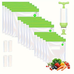 20PCS Premium Reusable Vacuum Food Storage Bags