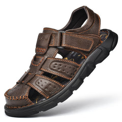 Quality Men's Genuine Leather Casual Outdoor Walking Sandals