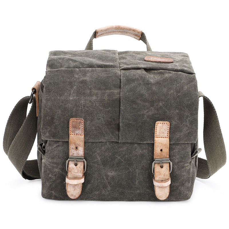 Waterproof Canvas Camera Bag for Men Women - DSLR Camera Backpack