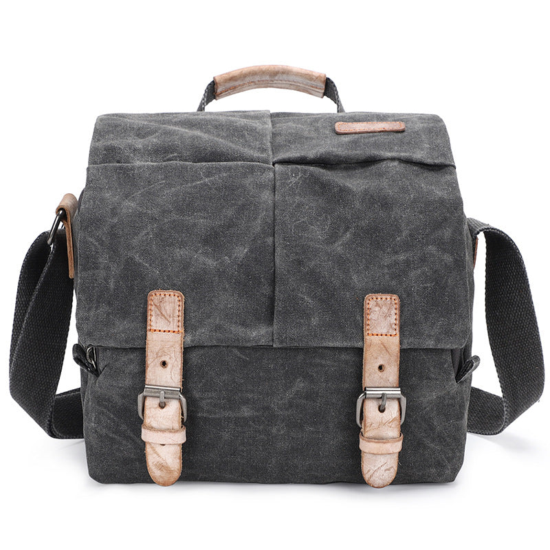 Waterproof Canvas Camera Bag for Men Women - DSLR Camera Backpack