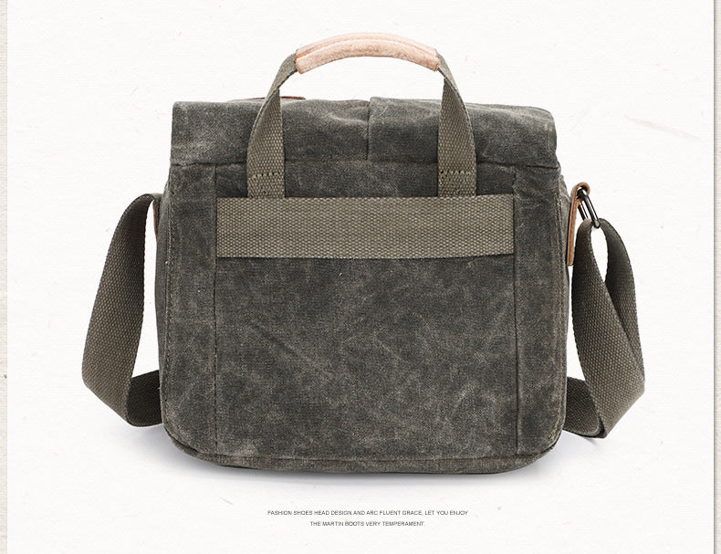 Waterproof Canvas Camera Bag for Men Women - DSLR Camera Backpack