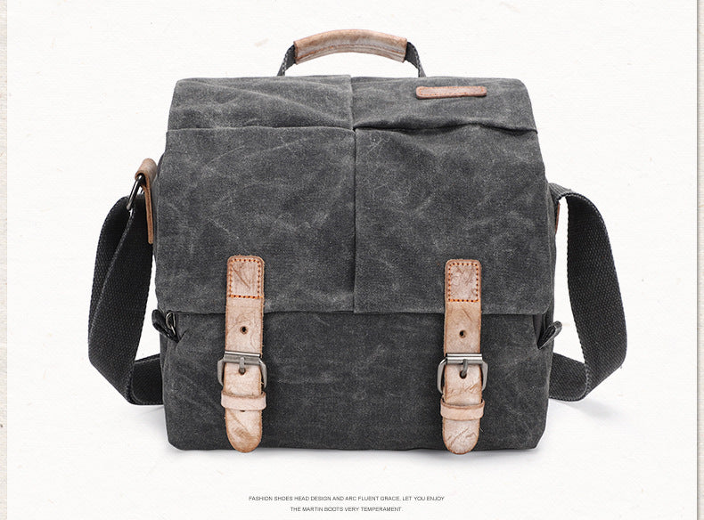 Waterproof Canvas Camera Bag for Men Women - DSLR Camera Backpack