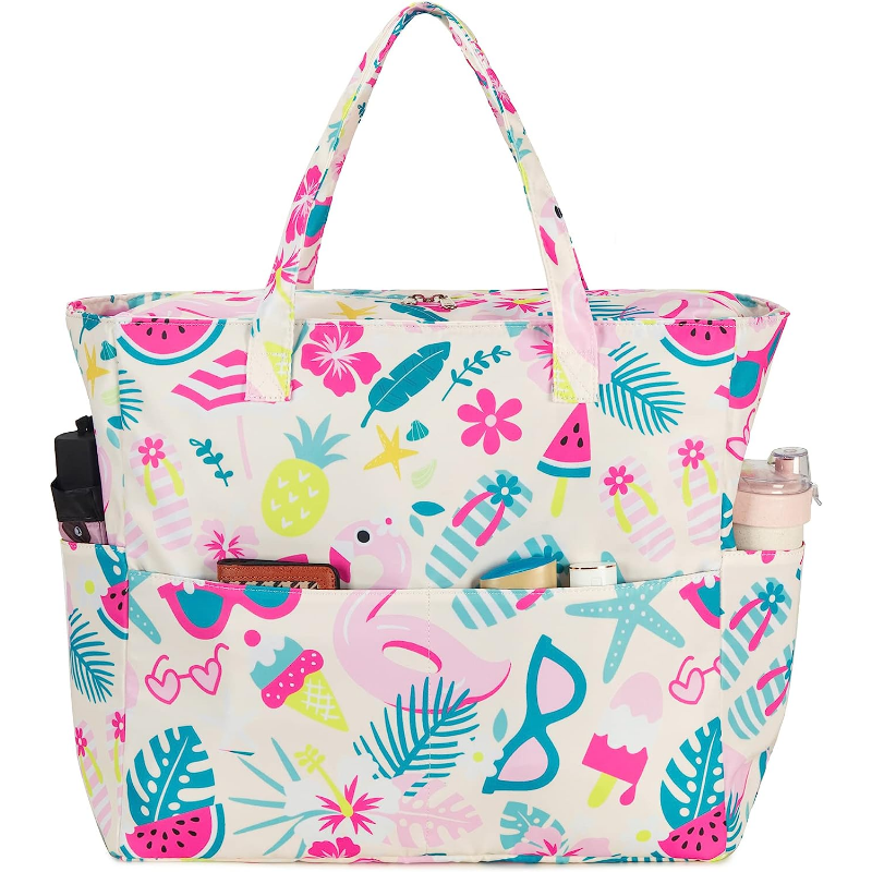 Waterproof Beach Tote Pool Bag Ladies Oversized Fitness Tote Bag