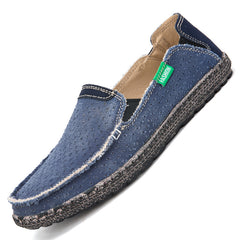 Men Canvas Fashion Casual Comfortable Breathable Loafers Slip-On Shoes