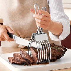 Stainless Steel Premium Roast Beef Cutting Tongs