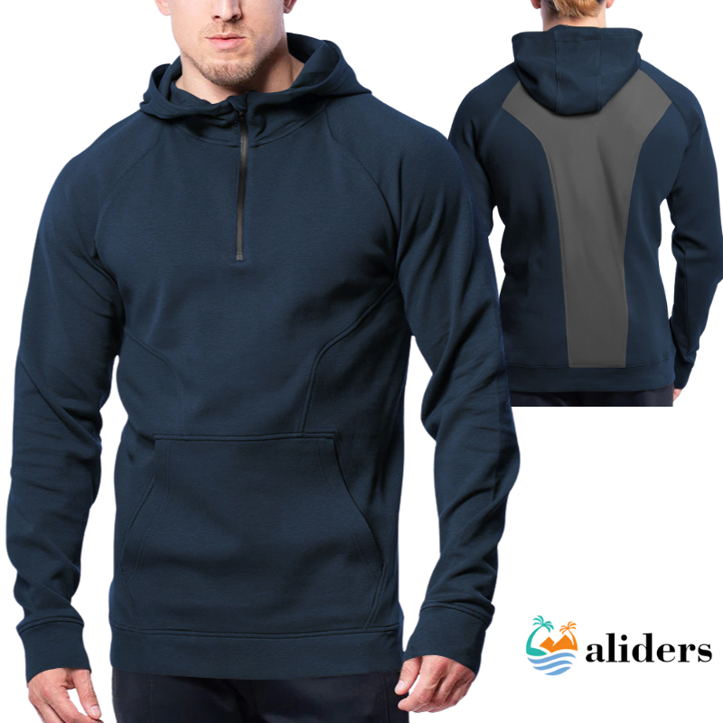 Men's Hoodie Zipper Multi-pocket Pullover Men's Sports Casual Jacket