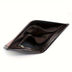 Men's Wallet Short, Large Capacity Coins, Loose Change, Multiple Card Slots, ID Bag, Men's Wallet