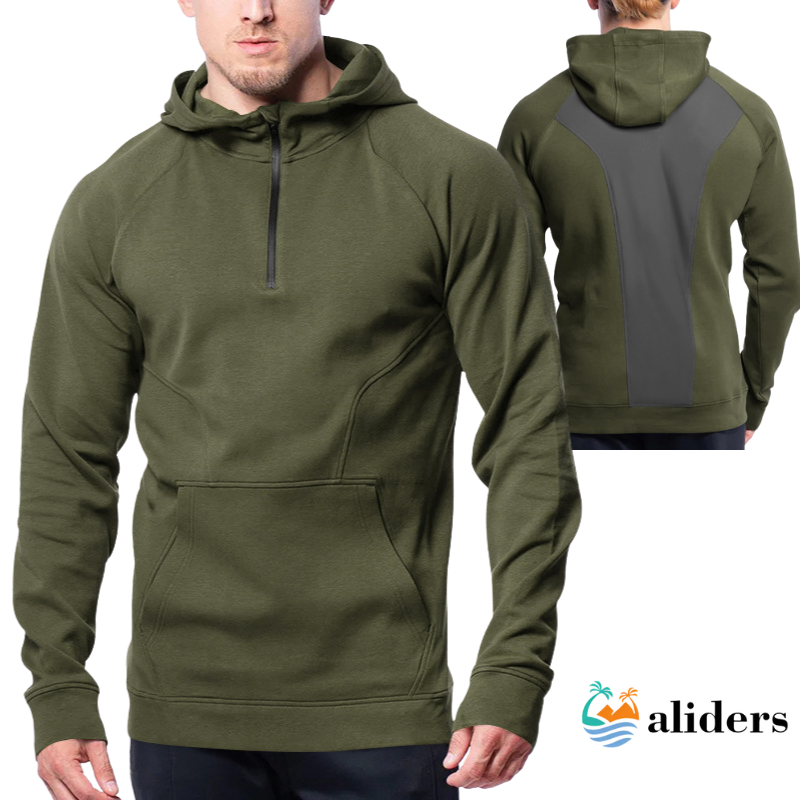 Men's Hoodie Zipper Multi-pocket Pullover Men's Sports Casual Jacket