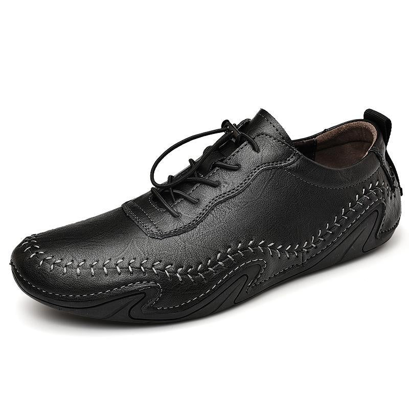 Men Athletic Breathable Handmade Leather Shoes