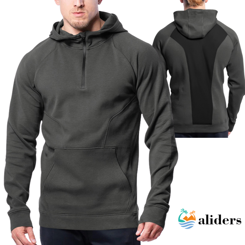 Men's Hoodie Zipper Multi-pocket Pullover Men's Sports Casual Jacket