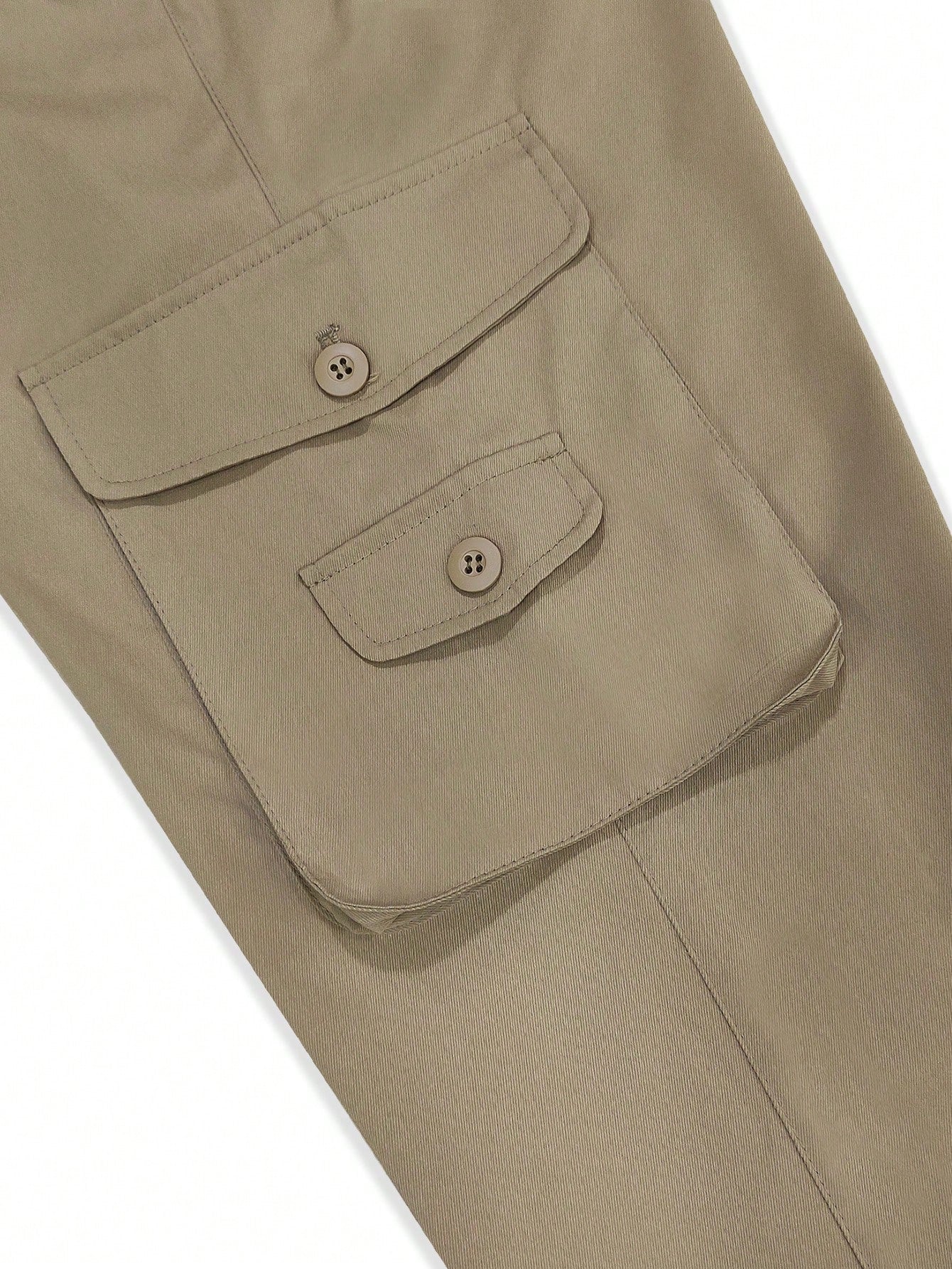 Manfinity Homme Men Flap Pocket Cargo Pants Without Belt Men's Convertible Hiking Pants