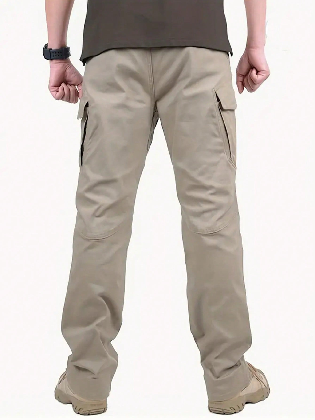 Men's Zipper Detail Workwear Pants Men's Convertible Hiking Pants