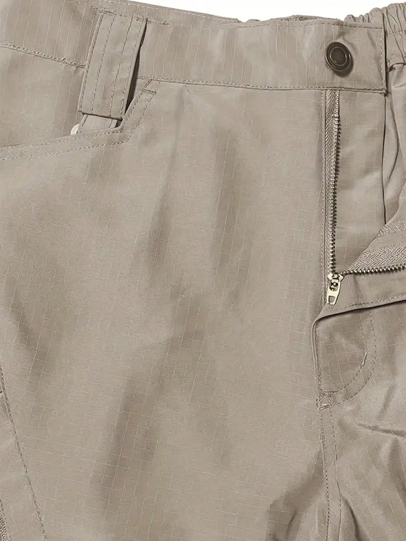 Men's Zipper Detail Workwear Pants Men's Convertible Hiking Pants