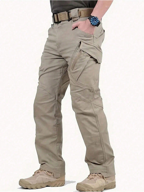 Men's Zipper Detail Workwear Pants Men's Convertible Hiking Pants