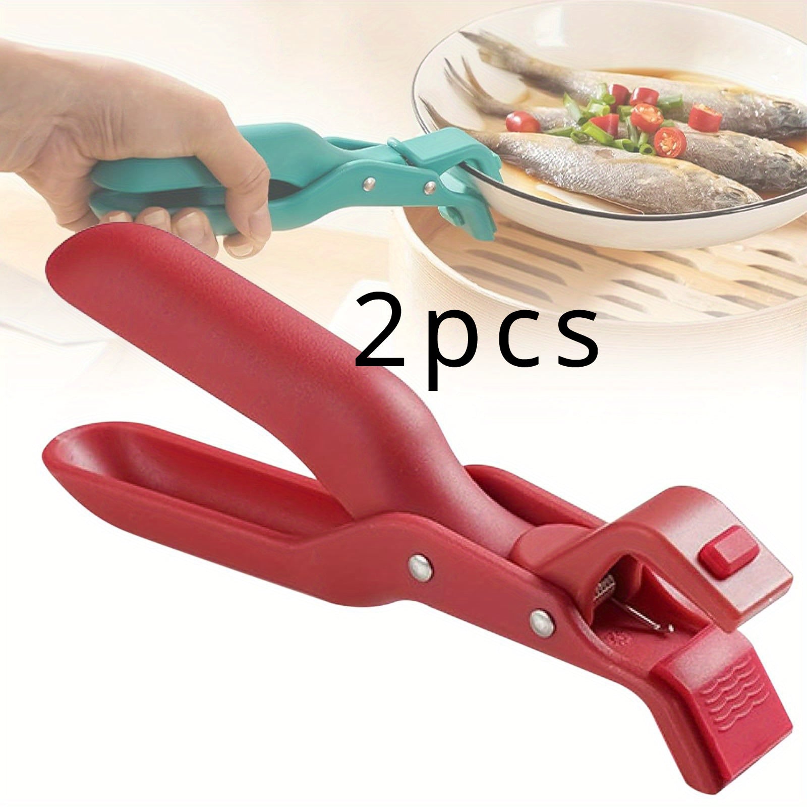 2pcs Silicone Multi-Function Anti-Scald Bowl Clip