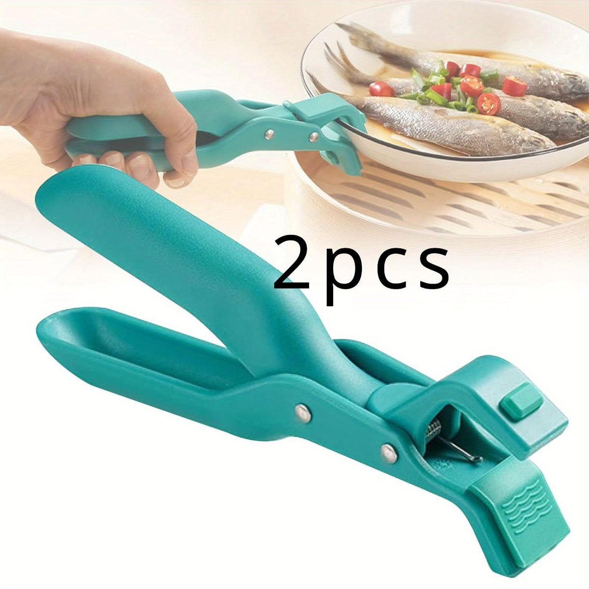 2pcs Silicone Multi-Function Anti-Scald Bowl Clip