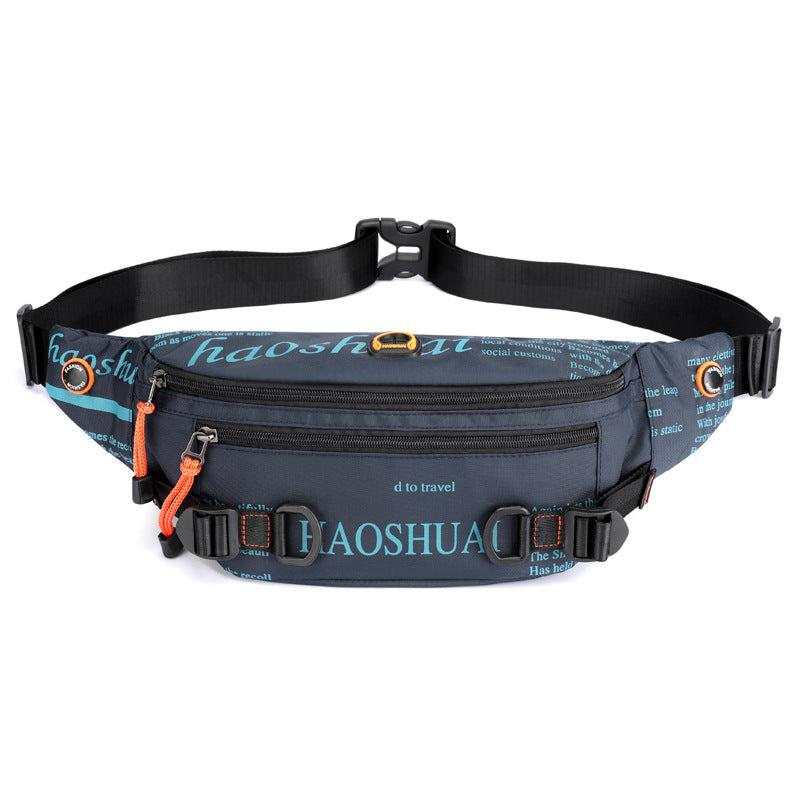 Outdoor Men's Waist Bag Street Trend Chest Bag Crossbody Bags Sports Running Waist Bag