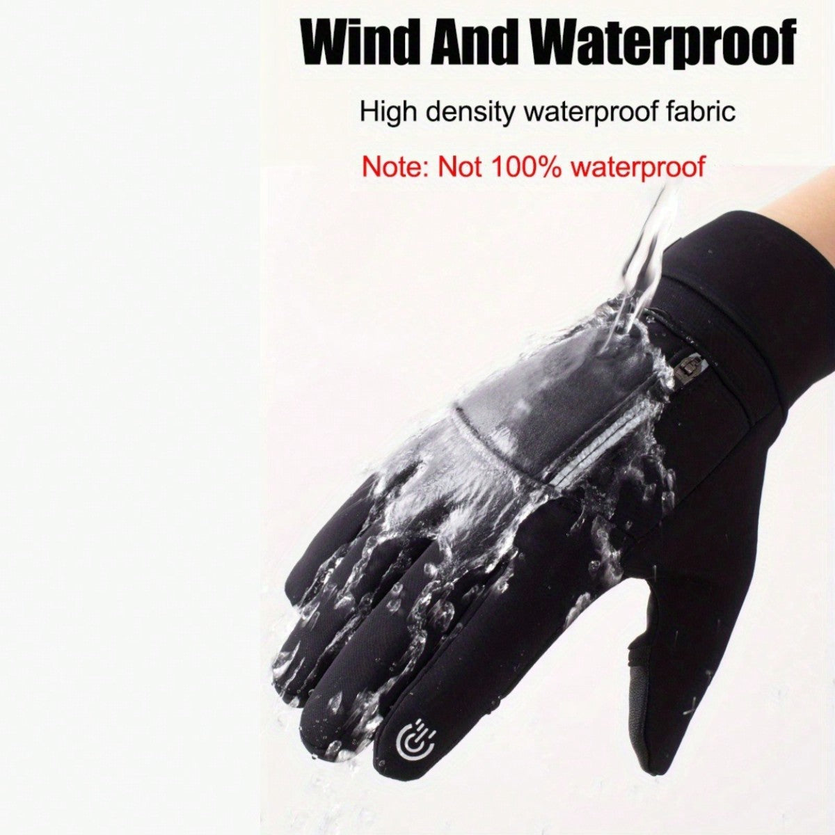 Winter Windproof Waterproof Touchscreen Warm Gloves - For Outdoor Sports Enthusiasts, Athletes And Winter Sports Participants - Suitable For Cycling, Fishing, Skiing