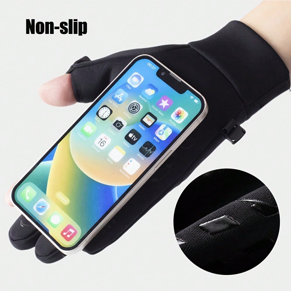 Winter Windproof Waterproof Touchscreen Warm Gloves - For Outdoor Sports Enthusiasts, Athletes And Winter Sports Participants - Suitable For Cycling, Fishing, Skiing