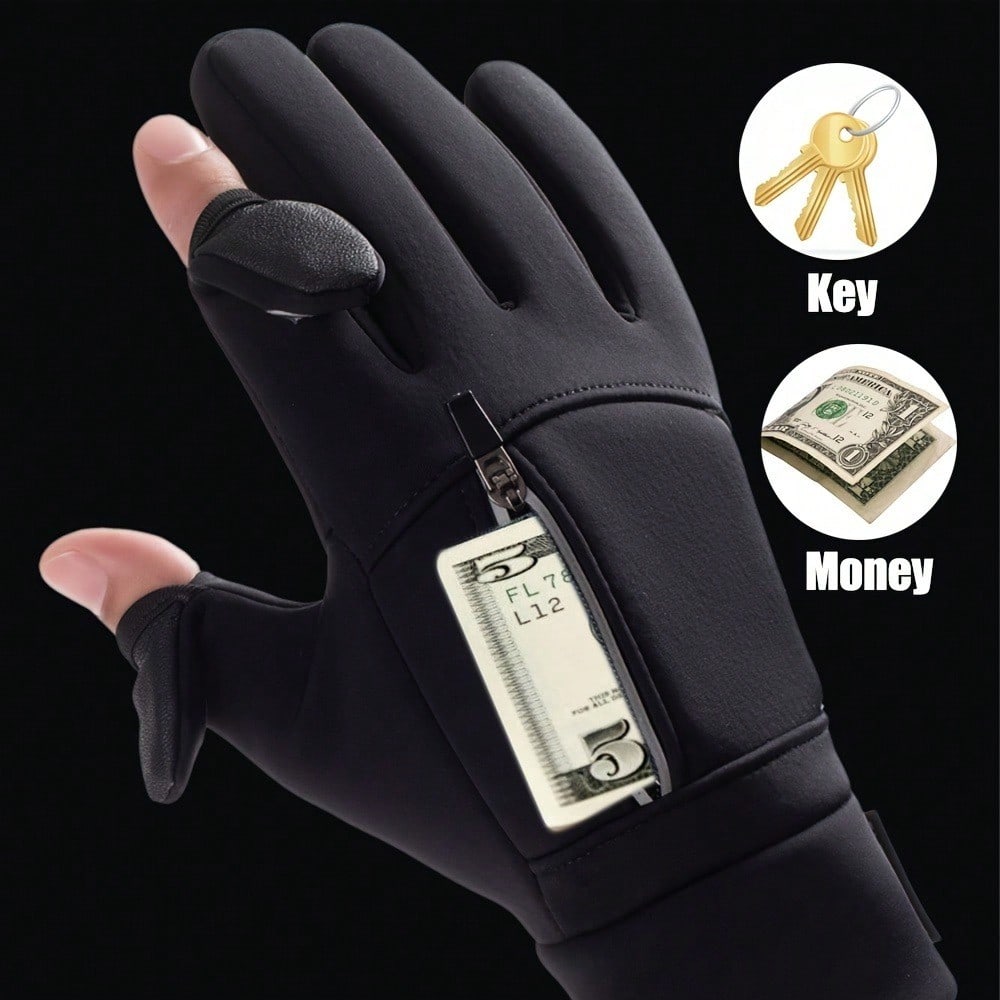 Winter Windproof Waterproof Touchscreen Warm Gloves - For Outdoor Sports Enthusiasts, Athletes And Winter Sports Participants - Suitable For Cycling, Fishing, Skiing