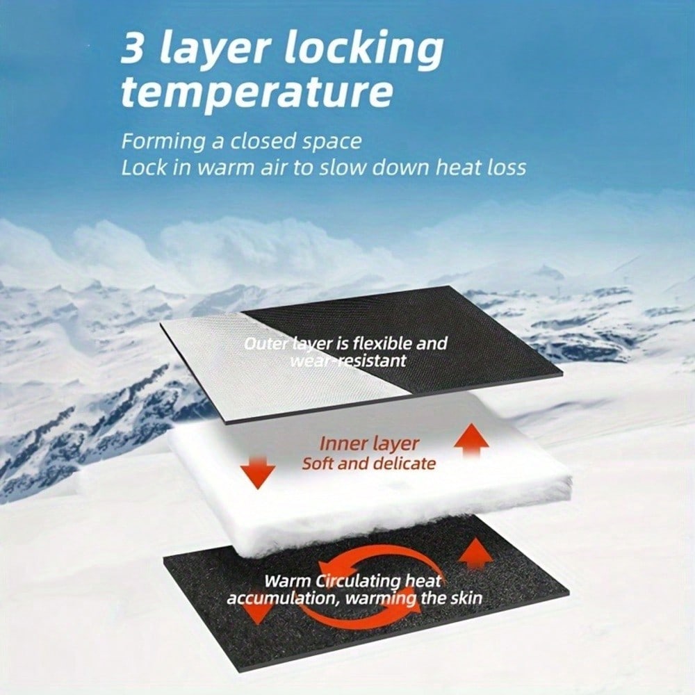 Waterproof Warm Ski Gloves, Suitable For Winter Cycling, Skiing, E-Bike Riding, Thick Outdoor Gloves, Winter Gloves