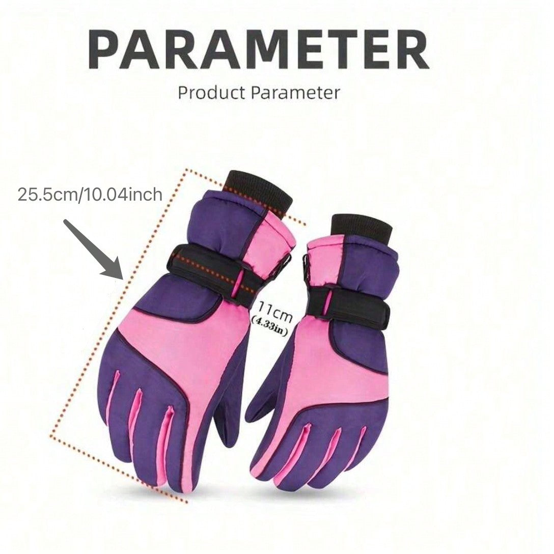 Waterproof Warm Ski Gloves, Suitable For Winter Cycling, Skiing, E-Bike Riding, Thick Outdoor Gloves, Winter Gloves