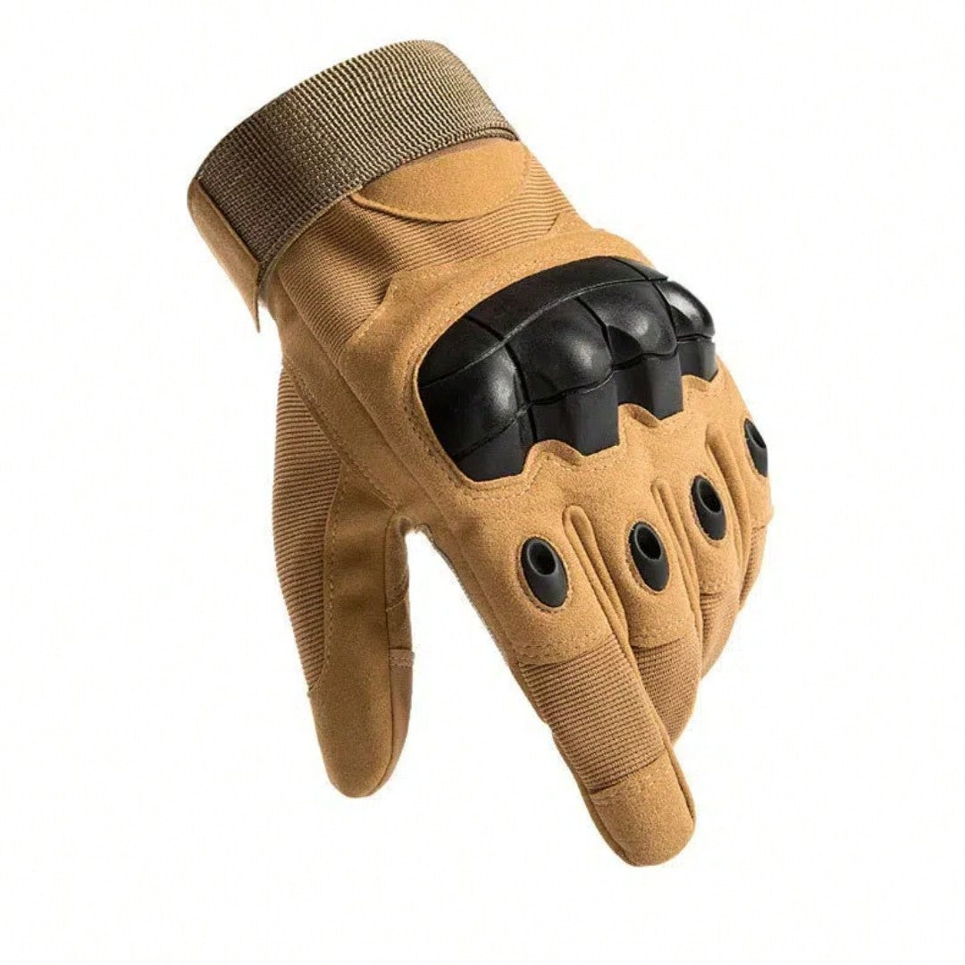 Tactical Gloves For Men, Full Finger Cycling Soft Shell Armor Gloves, Four-Season Combat Anti-Abrasion Long Finger Gloves