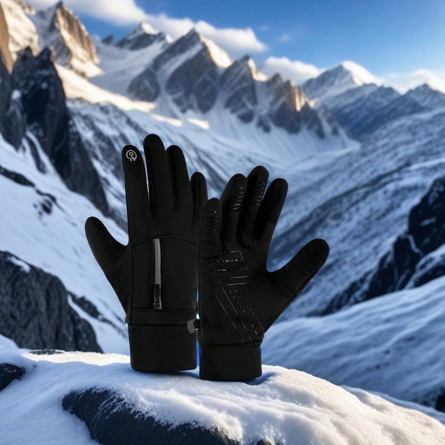 Winter Windproof Waterproof Touchscreen Warm Gloves - For Outdoor Sports Enthusiasts, Athletes And Winter Sports Participants - Suitable For Cycling, Fishing, Skiing