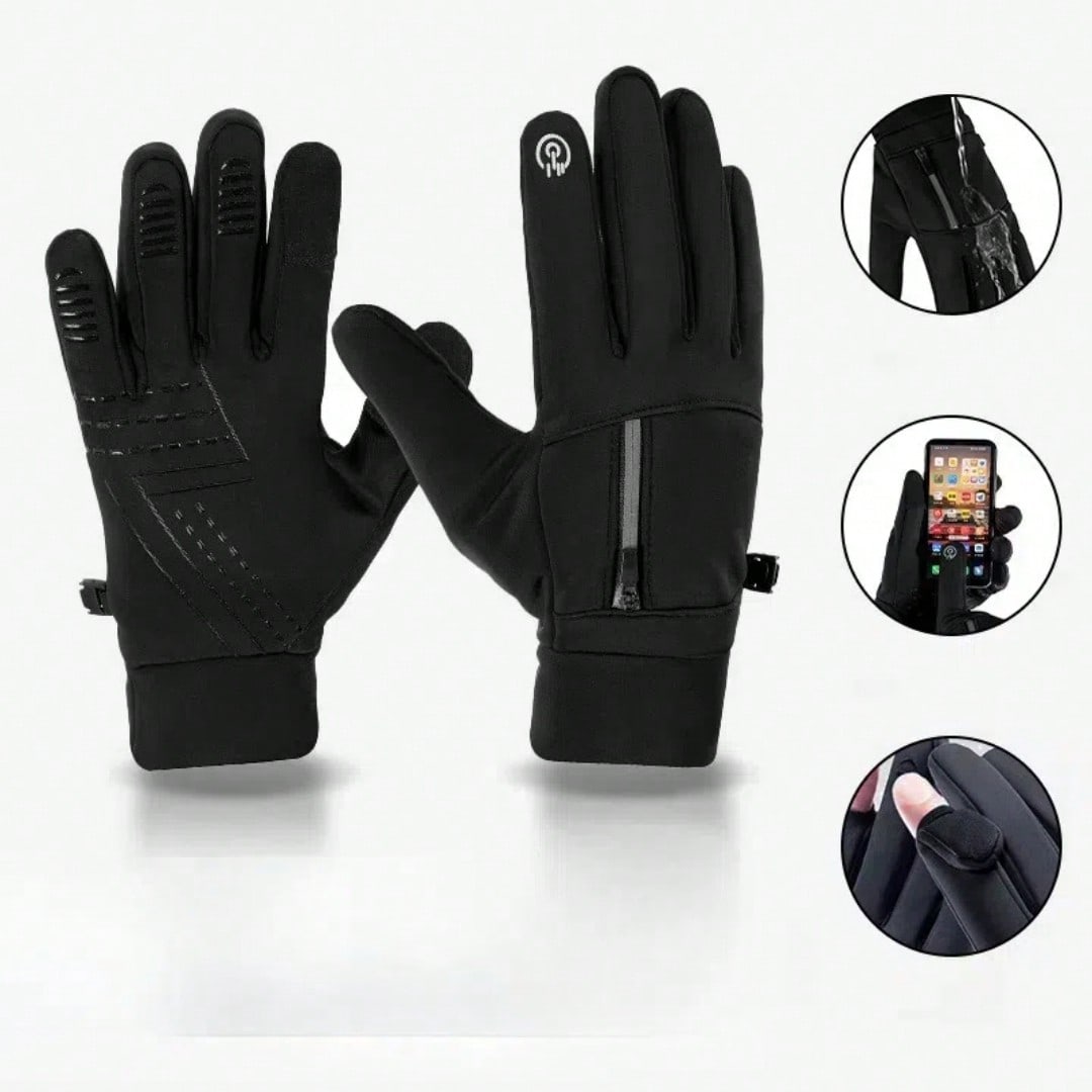 Winter Windproof Waterproof Touchscreen Warm Gloves - For Outdoor Sports Enthusiasts, Athletes And Winter Sports Participants - Suitable For Cycling, Fishing, Skiing