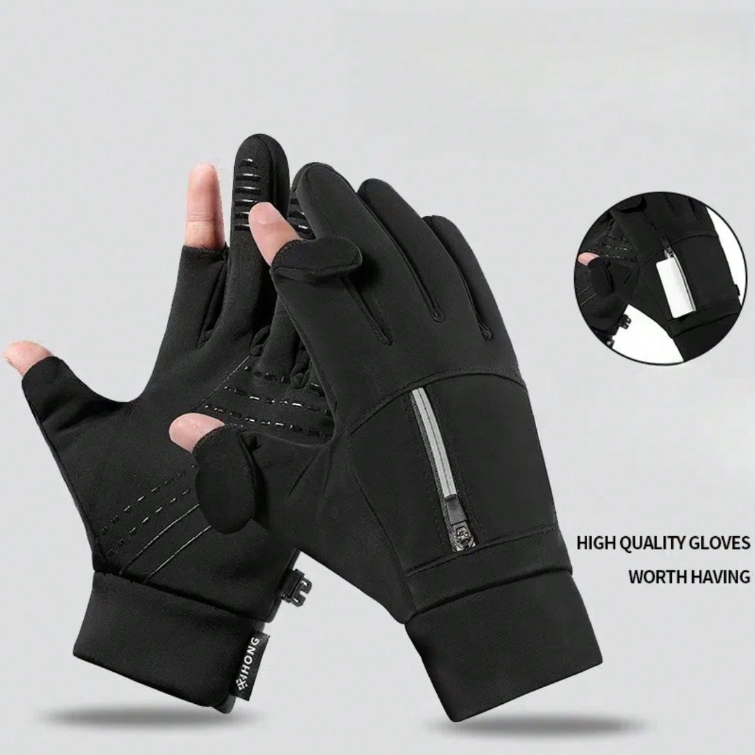 Winter Windproof Waterproof Touchscreen Warm Gloves - For Outdoor Sports Enthusiasts, Athletes And Winter Sports Participants - Suitable For Cycling, Fishing, Skiing