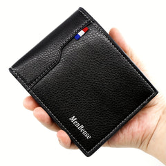 Men's Wallet Short, Large Capacity Coins, Loose Change, Multiple Card Slots, ID Bag, Men's Wallet