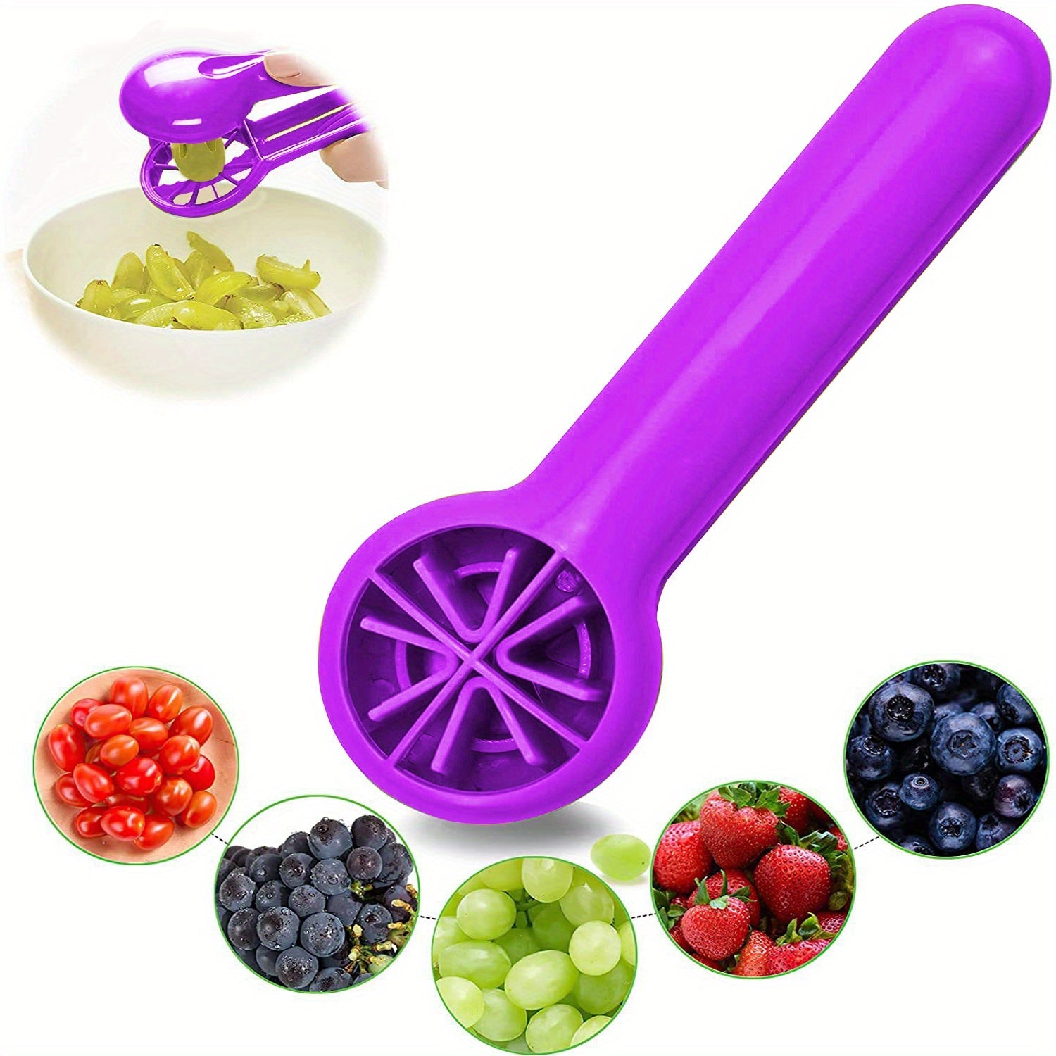 1pc Grape and Tomato Cutter