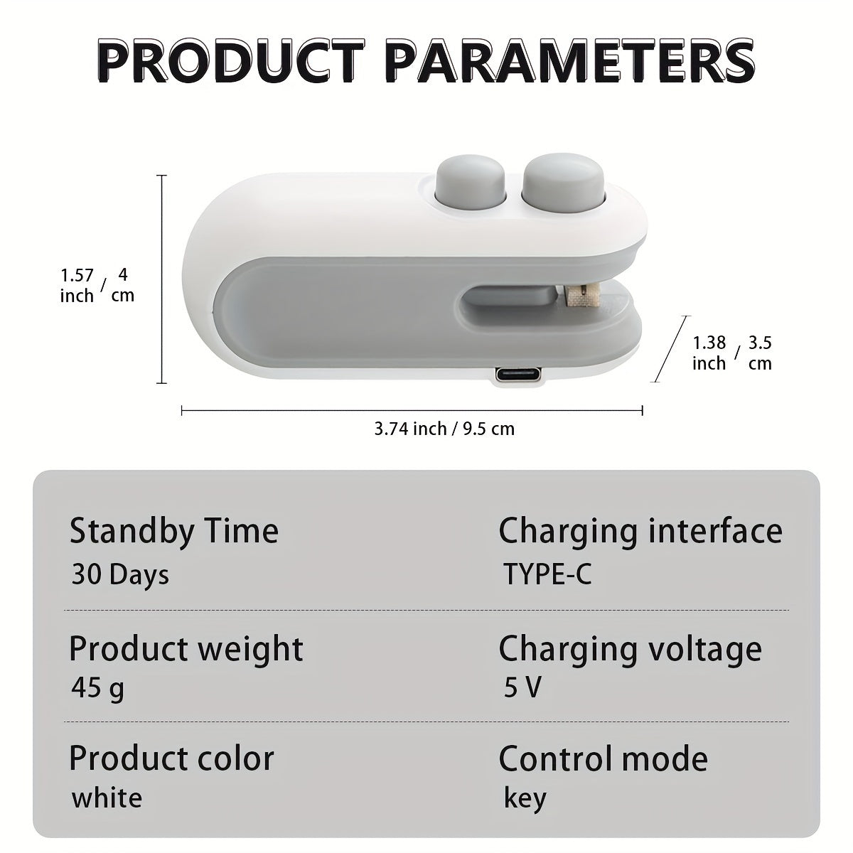 Rechargeable Mini Snacks Bag Sealer