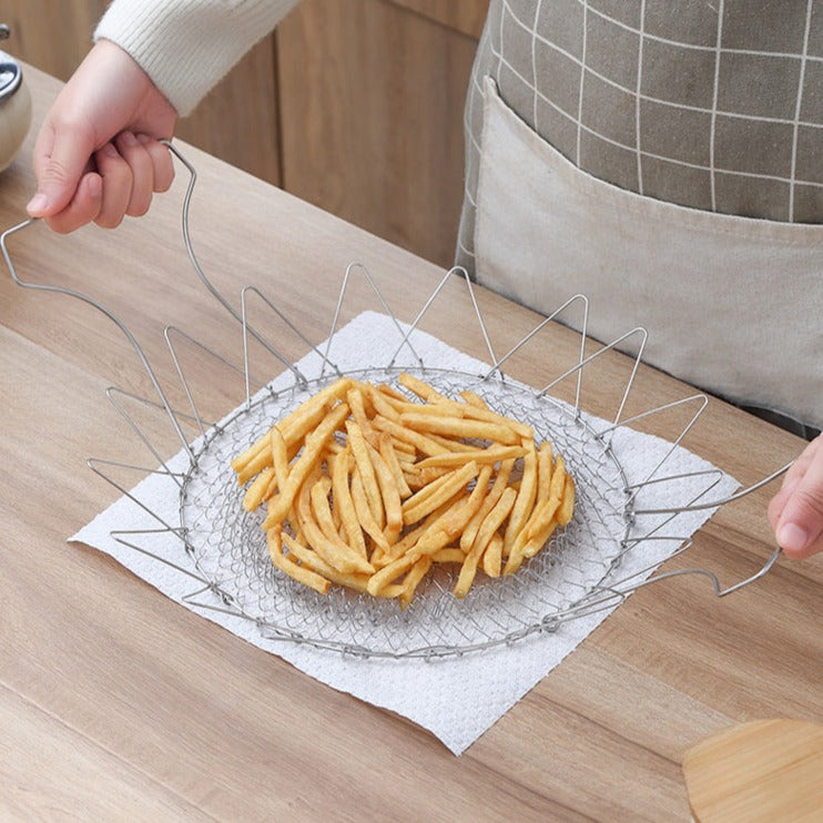 Foldable Deep Frying Basket