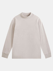 Basic Long Sleeve Mock Neck T-Shirt