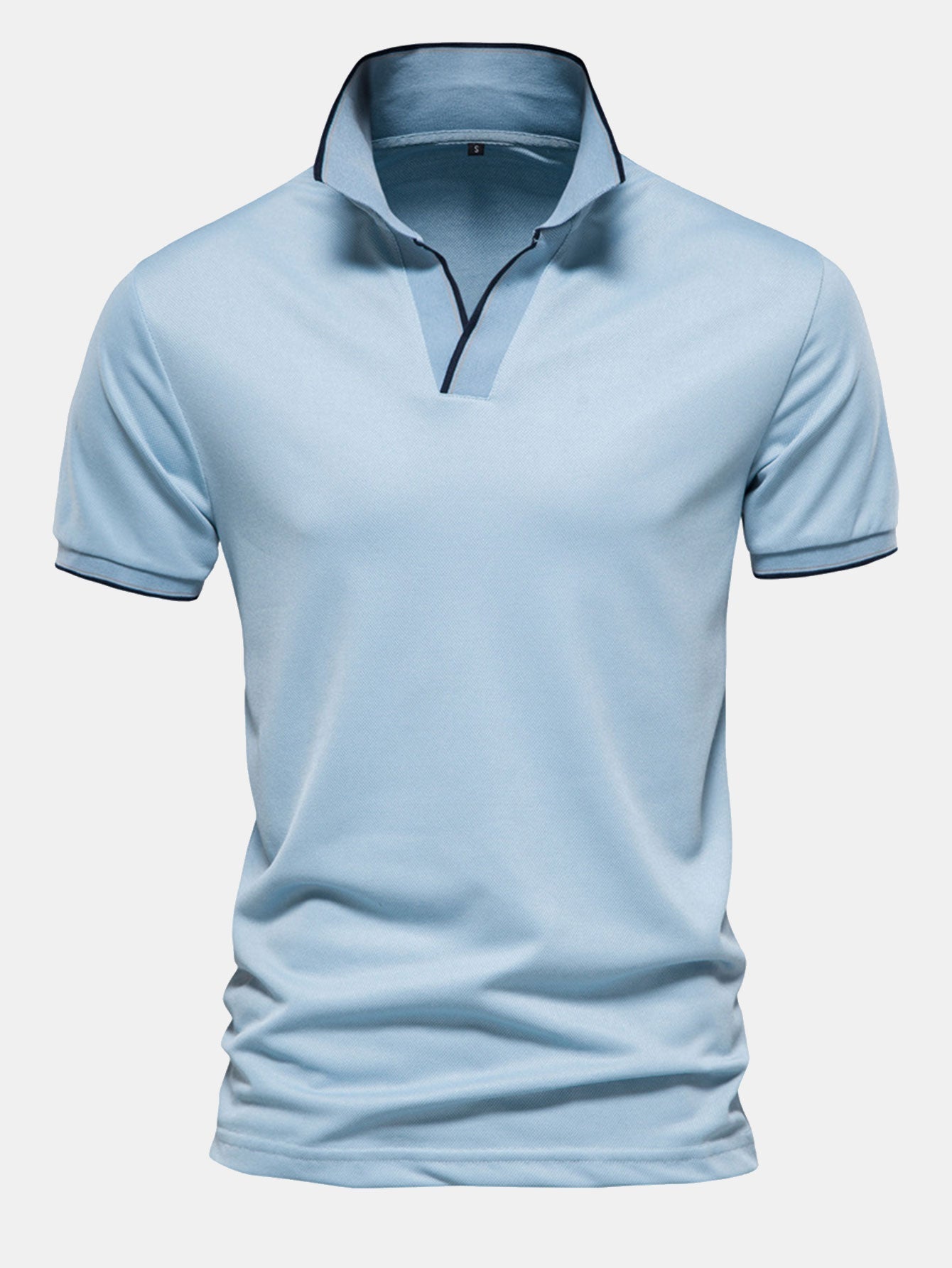 Man V Neck Polo Shirt