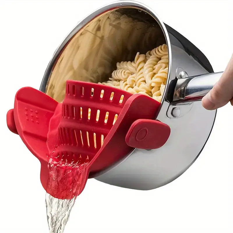 Adjustable Silicone Clip-On Strainer