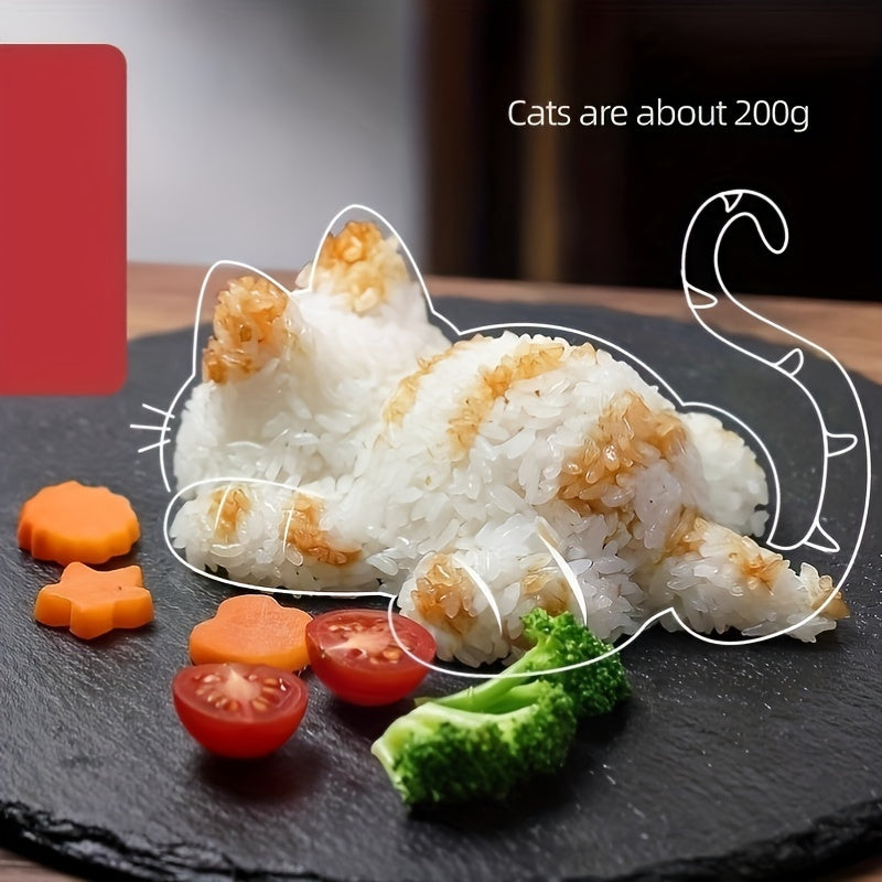 Whimsical 200g Cat-Shaped Rice Ball Mold