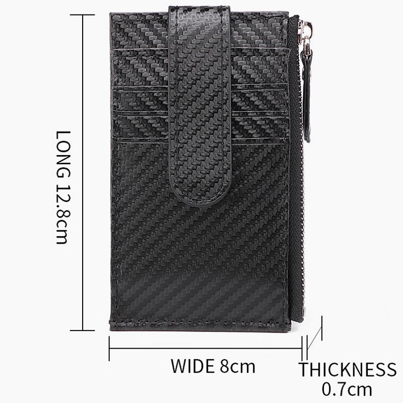 Carbon Fiber Apple Wallet Slim Card Holder With Airtag Slot