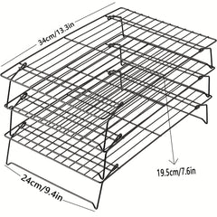 Cooling Rack, Foldable Stackable Bakery Cooling Racks