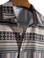 Aztec Print Button Up Shirt