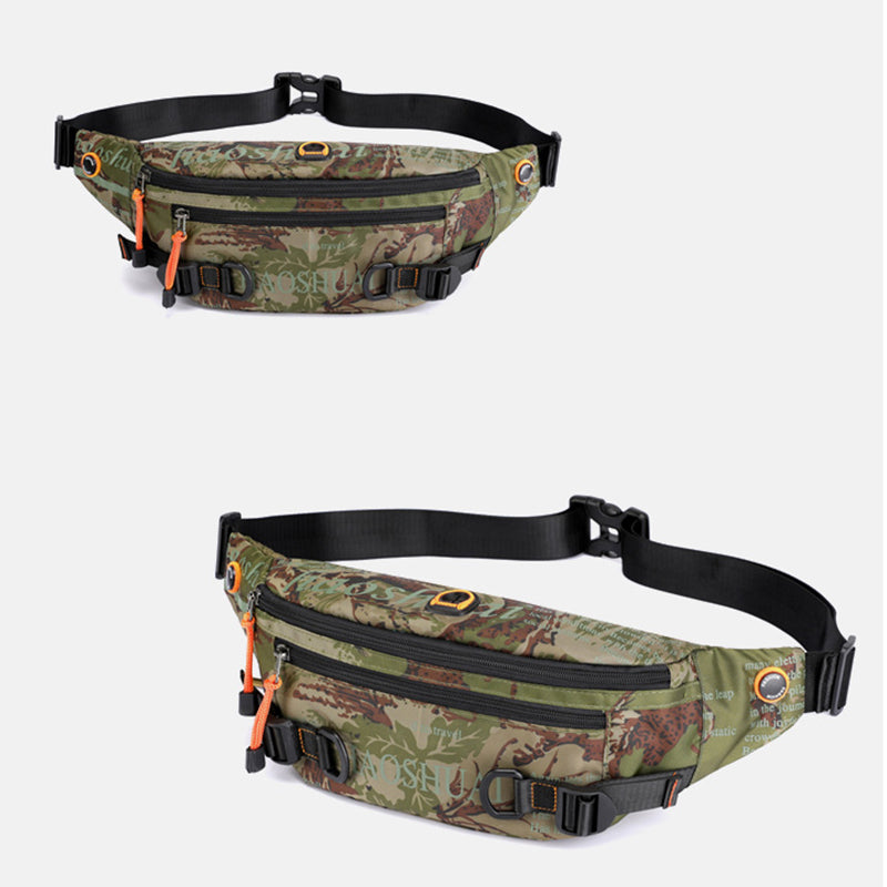 Outdoor Men's Waist Bag Street Trend Chest Bag Crossbody Bags Sports Running Waist Bag